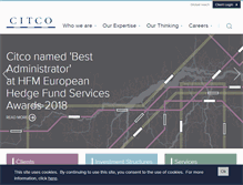 Tablet Screenshot of citco.com